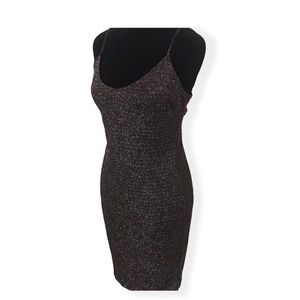 Haute Monde Sparkly black And silver party dress